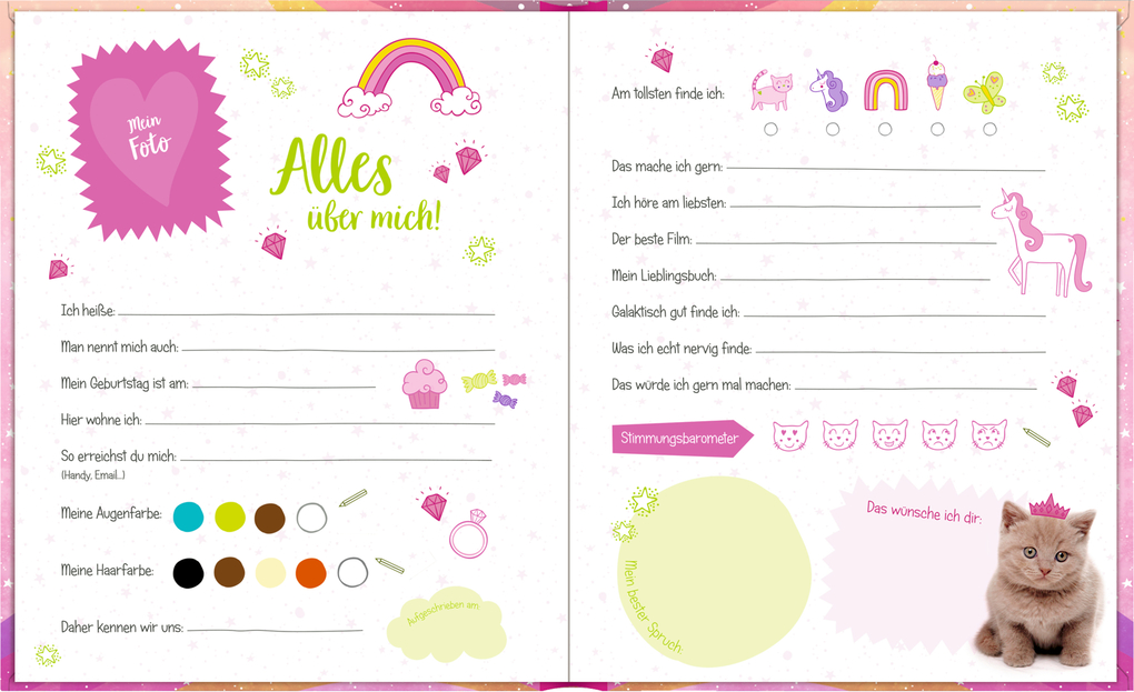 Weitere Ansicht: Freundebuch - Cosmic School - Meine Freunde (Kätzchen)