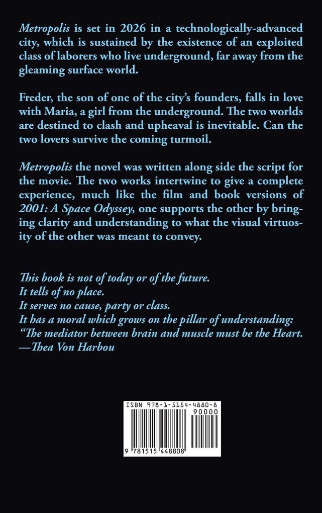 Weitere Ansicht: Metropolis | Thea Von Harbou