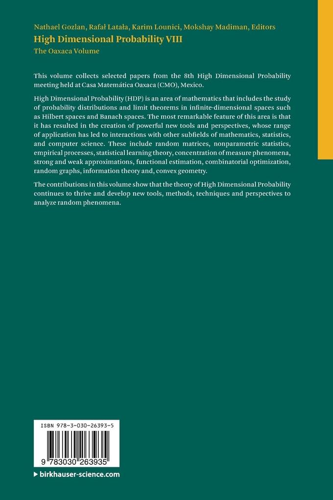 Weitere Ansicht: High Dimensional Probability VIII