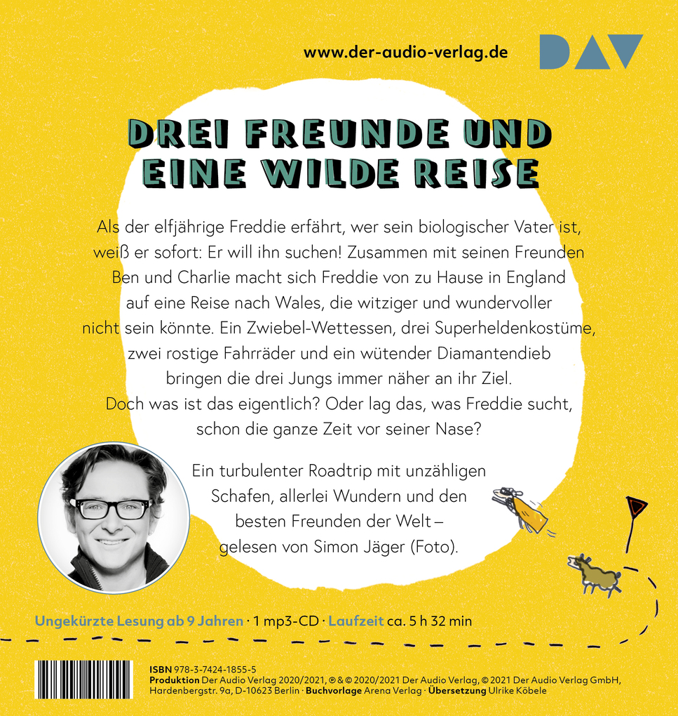 Weitere Ansicht: Die unglaubliche Wunderreise des Freddie Yates,1 Audio-CD, 1 MP3 | Jenny Pearson