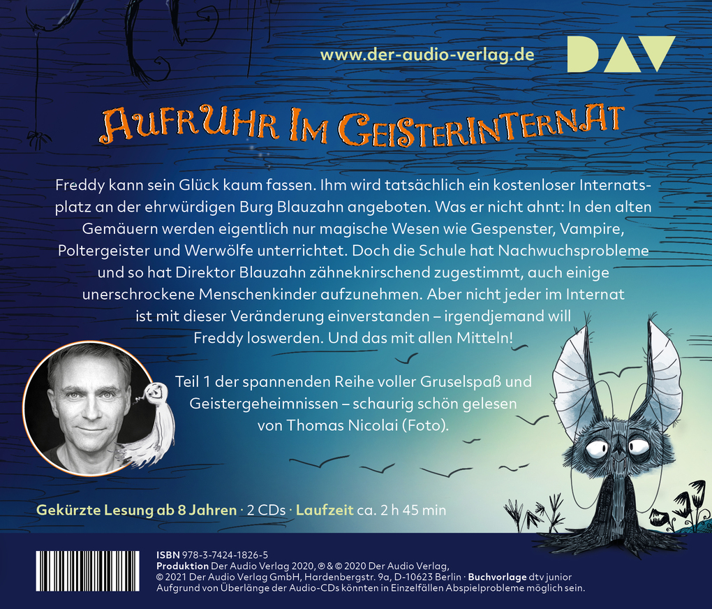 Weitere Ansicht: Geisterschule Blauzahn - Lehrer mit Biss, 2 Audio-CD | Barbara Rose