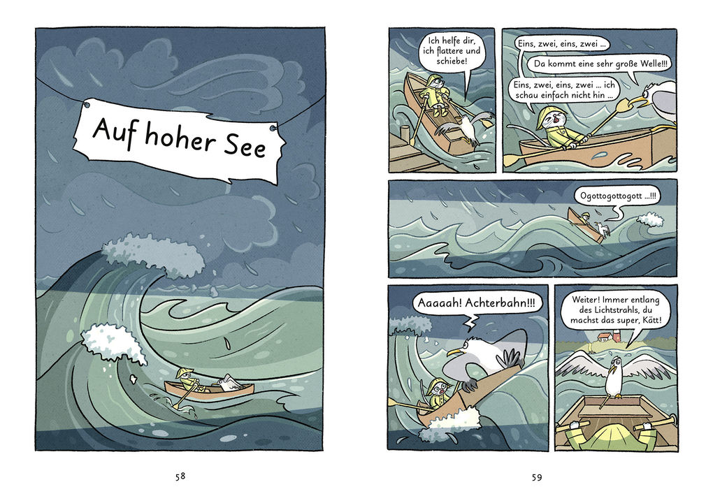 Weitere Ansicht: Mein Abenteuercomic - Mops und Kätt fahren ans Meer | Vera Schmidt