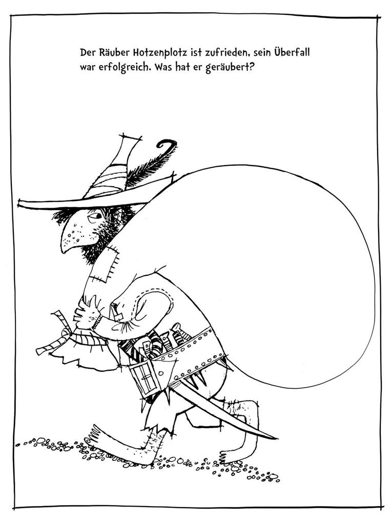 Weitere Ansicht: Der Räuber Hotzenplotz. Malspaß in der Räuberhöhle (Ausmalen, weitermalen, selber malen) | Otfried Preußler