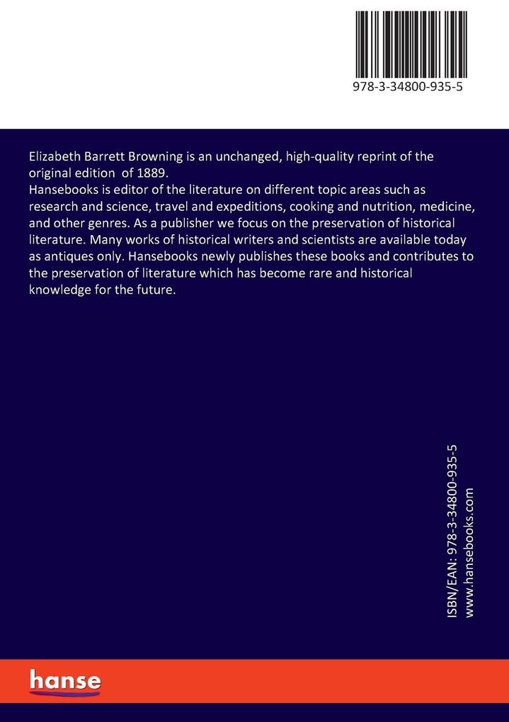 Weitere Ansicht: Elizabeth Barrett Browning | H. Ingram John