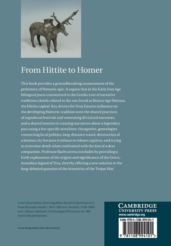Weitere Ansicht: From Hittite to Homer | Mary R. Bachvarova