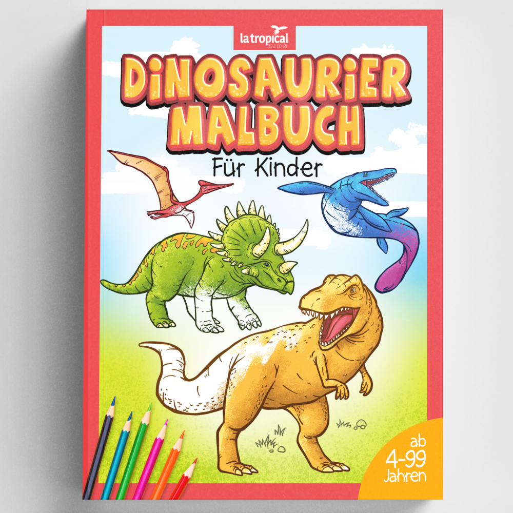 Produktbild: Dinosaurier Malbuch für Kinder | David Ludwig