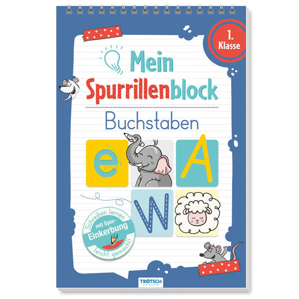 Produktbild: Trötsch Mein Spurrillenblock Buchstaben Übungsbuch
