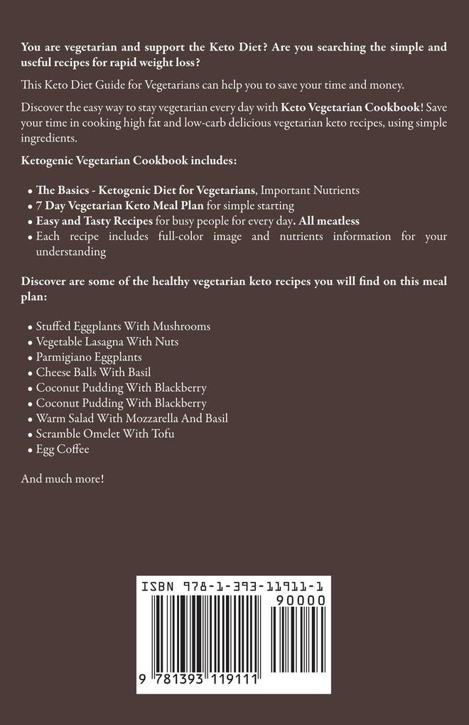 Weitere Ansicht: Keto Vegetarian Cookbook | Julia Patel
