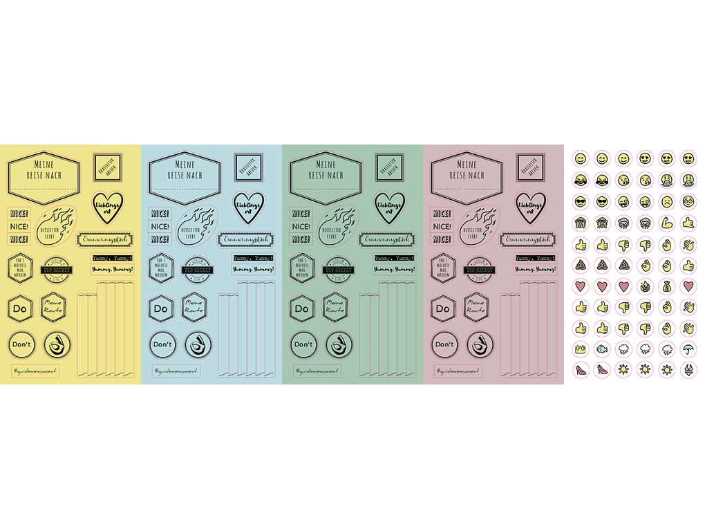 Weitere Ansicht: GuideMe Travel Diary "Colors" - individuelles Reisetagebuch