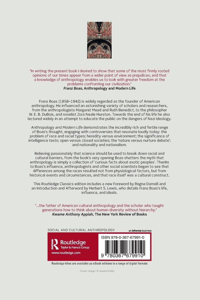 Weitere Ansicht: Anthropology and Modern Life | Franz Boas