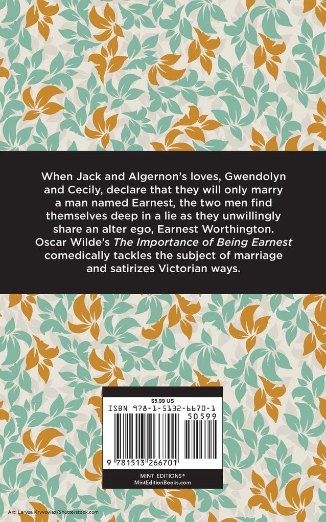 Weitere Ansicht: The Importance of Being Earnest | Oscar Wilde
