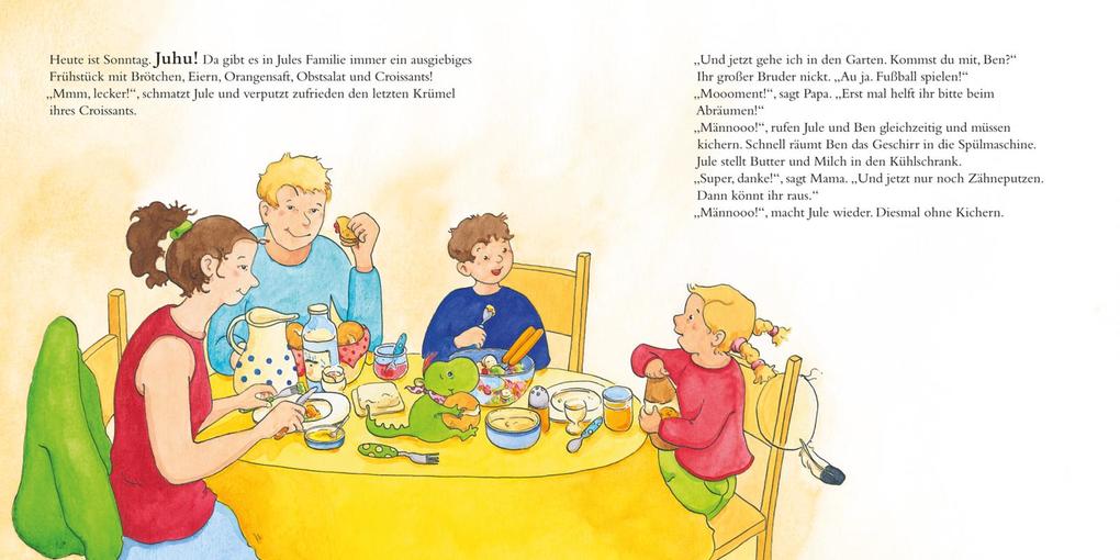 Weitere Ansicht: LESEMAUS 138: Jule putzt sich die Zähne - und Mama hilft mit | Anna Wagenhoff