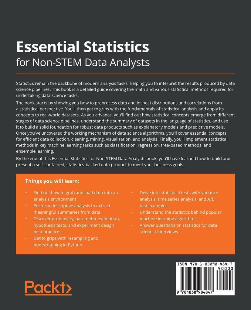 Weitere Ansicht: Essential Statistics for Non-STEM Data Analysts | Rongpeng Li