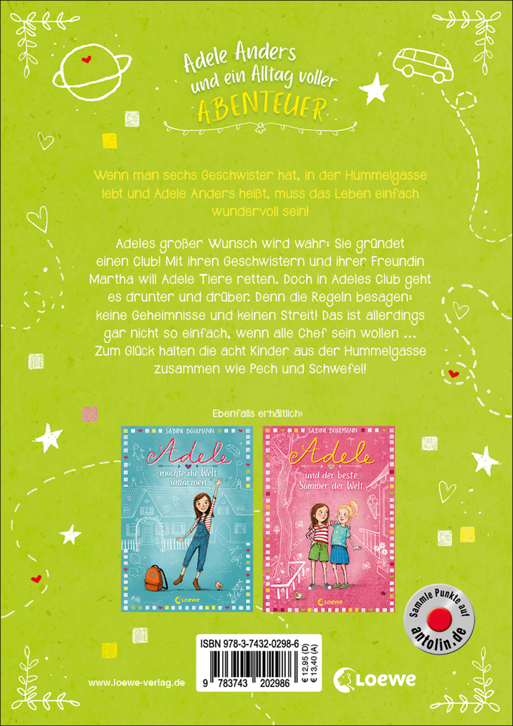 Weitere Ansicht: Adele und der weltbeste Geheimclub (Band 3) | Sabine Bohlmann