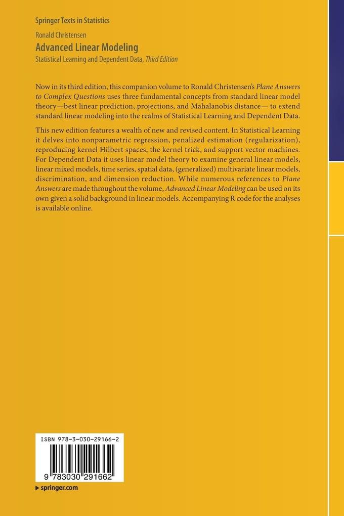 Weitere Ansicht: Advanced Linear Modeling | Ronald Christensen