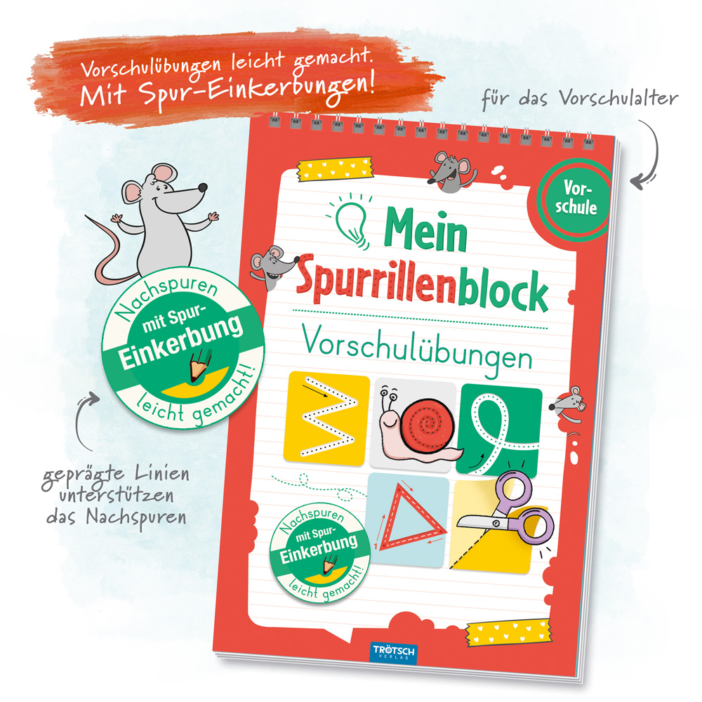 Weitere Ansicht: Trötsch Mein Spurrillenblock Vorschulübungen Übungsbuch