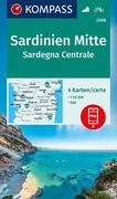 KOMPASS Wanderkarte Sardinien Mitte, Sardegna Centrale 1:50 000