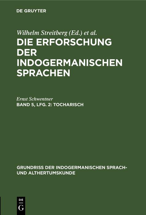 Produktbild: Tocharisch | Ernst Schwentner