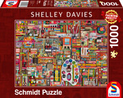 Schmidt Spiele - Shelley Davies - Vintage Künstlermaterialien, 1000 Teile