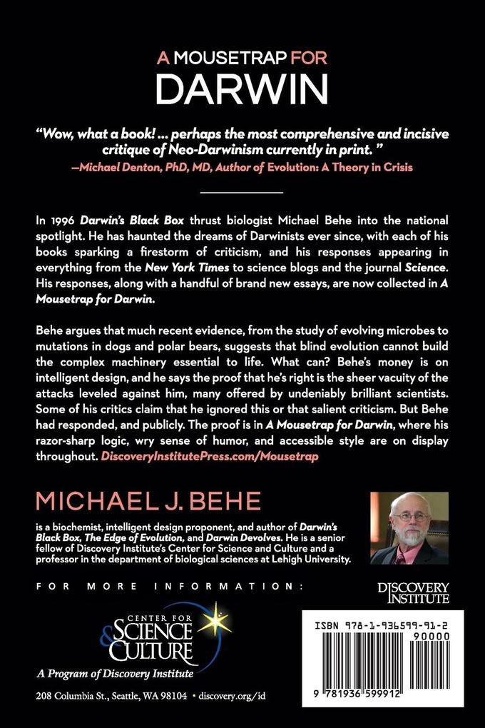 Weitere Ansicht: A Mousetrap for Darwin | Michael J. Behe