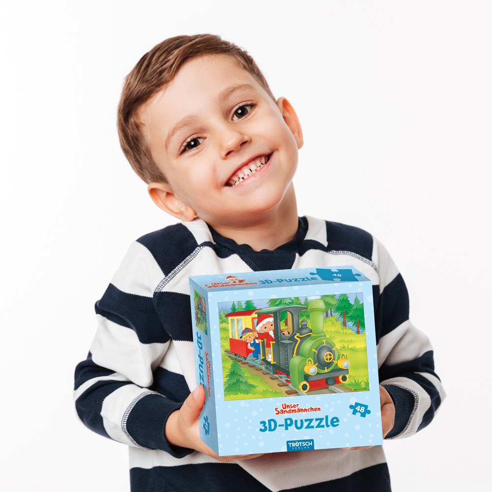 Weitere Ansicht: Trötsch Unser Sandmännchen 3D Puzzle Eisenbahn