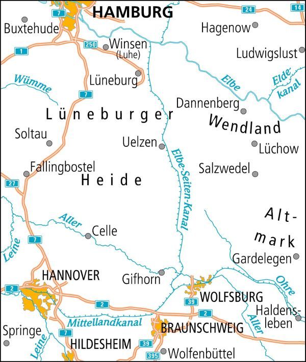 Weitere Ansicht: ADFC-Radtourenkarte 7 Lüneburger Heide /Hannover 1:150.000, reiß- und wetterfest, E-Bike geeignet, GPS-Tracks Download