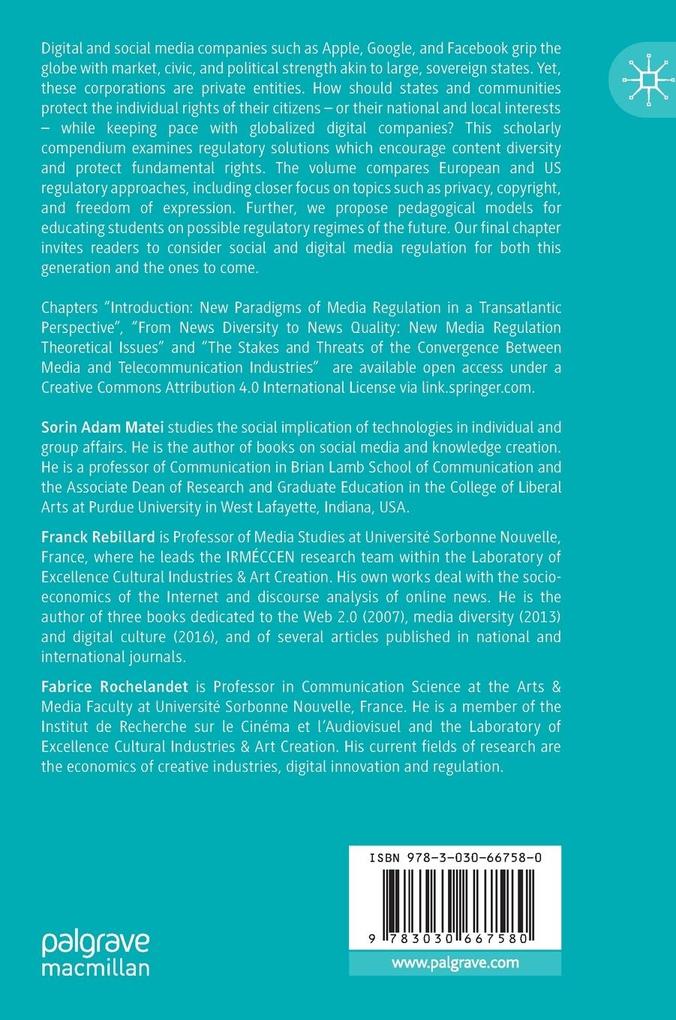 Weitere Ansicht: Digital and Social Media Regulation
