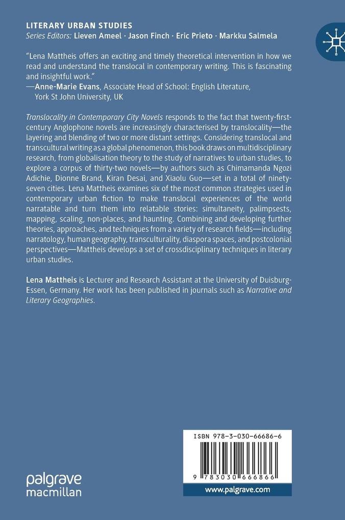 Weitere Ansicht: Translocality in Contemporary City Novels | Lena Mattheis