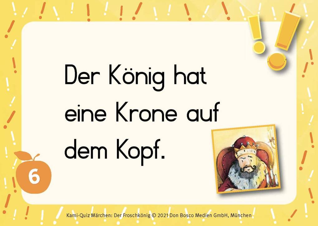 Weitere Ansicht: Kami-Quiz Märchen: Der Froschkönig | Helga Fell