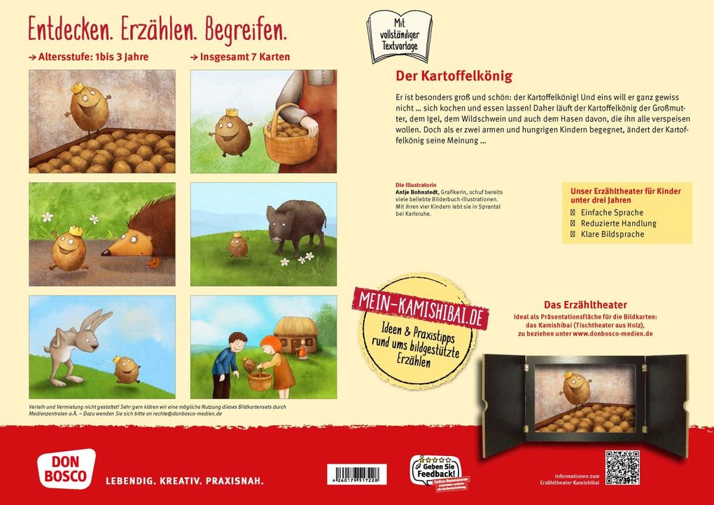 Weitere Ansicht: Der Kartoffelkönig. Kamishibai Bildkartenset.