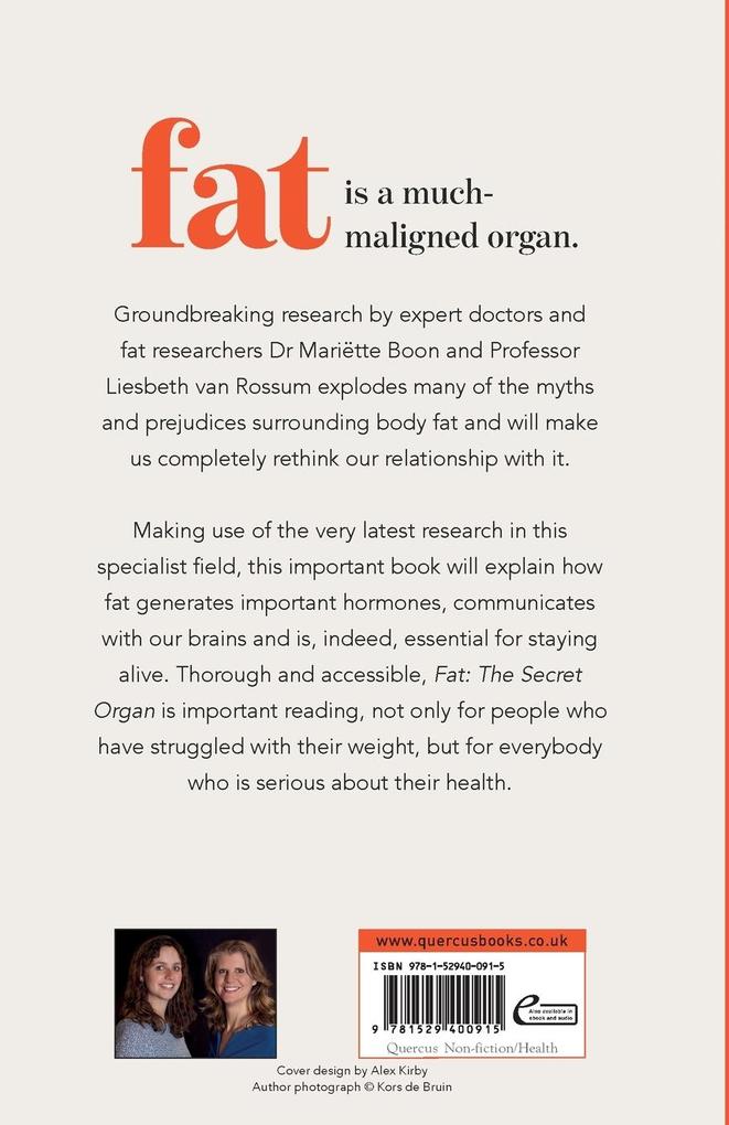 Weitere Ansicht: Fat: the Secret Organ | Mariette Boon, Liesbeth van Rossum