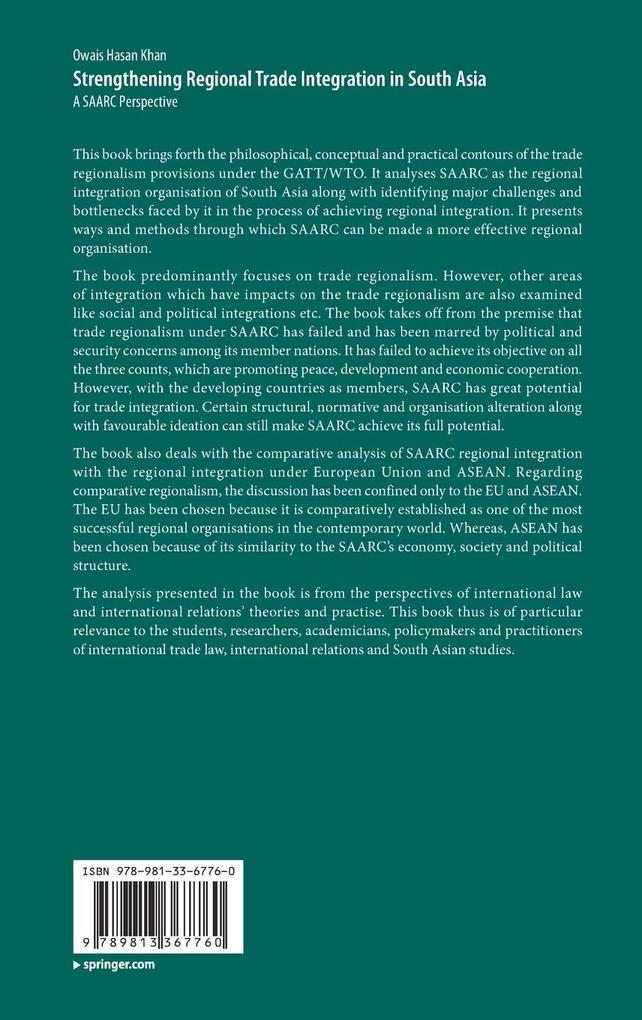 Weitere Ansicht: Strengthening Regional Trade Integration in South Asia | Owais Hasan Khan