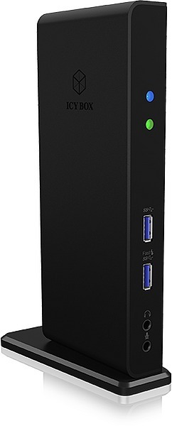 Weitere Ansicht: RAIDSONIC ICY BOX USB 3.0 Notebook DockingStation, DisplayLink, 2x HDMI bis zu 2K@60 Hz