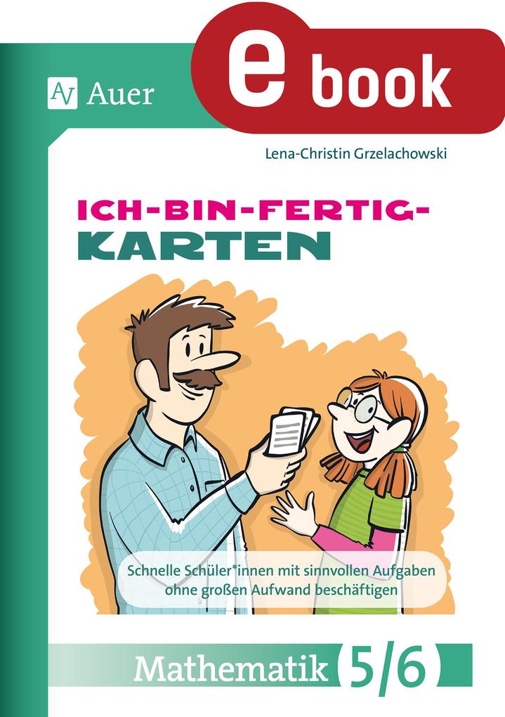 Produktbild: Ich-bin-fertig-Karten Mathematik Klassen 5-6 | Lena-Christin Grzelachowski