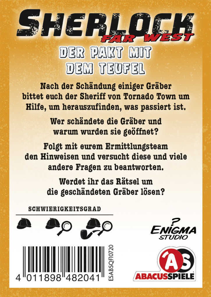 Weitere Ansicht: ABACUSSPIELE - Sherlock Far West - Der Pakt mit dem Teufel | Josep Izquierdo Sánchez, Lucas Martí, Josep Izquierdo