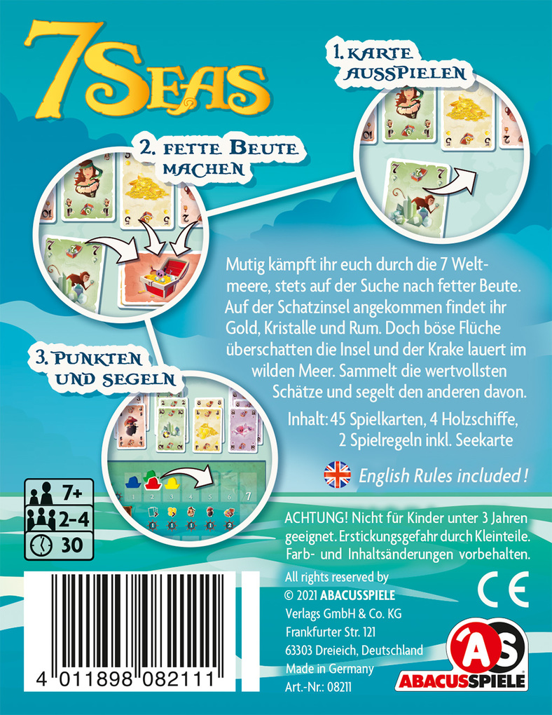 Weitere Ansicht: ABACUSSPIELE - 7 Seas | Arve Fühler