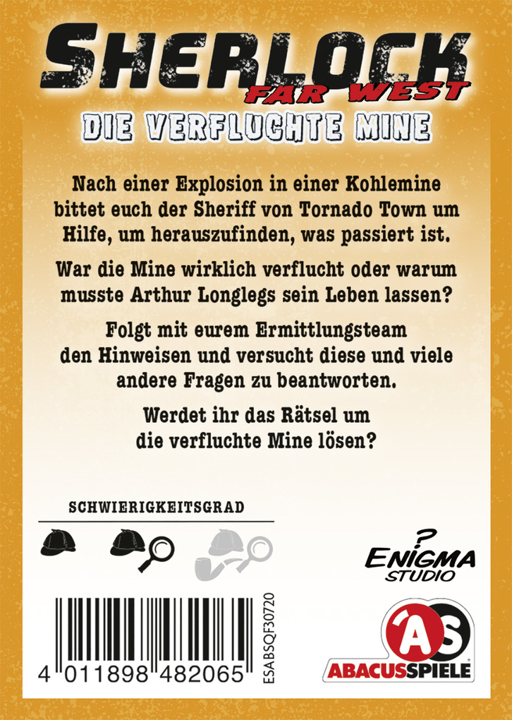 Weitere Ansicht: Sherlock Far West - Die verfluchte Mine (Spiel) | Josep Izquierdo Sánchez, Lucas Martí, Josep Izquierdo