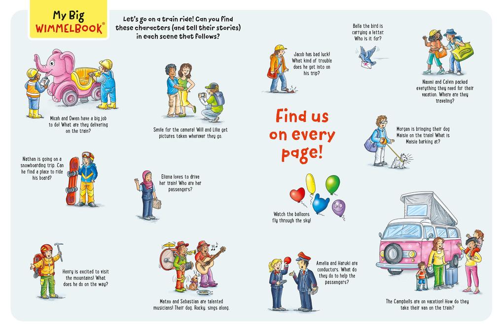 Weitere Ansicht: My Big Wimmelbook(r) - All Aboard the Train! | Stefan Lohr