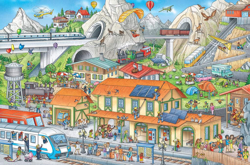 Weitere Ansicht: My Big Wimmelbook(r) - All Aboard the Train! | Stefan Lohr