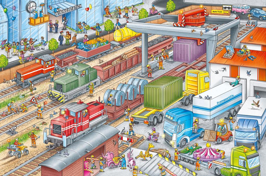 Weitere Ansicht: My Big Wimmelbook(r) - All Aboard the Train! | Stefan Lohr