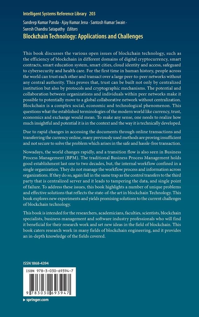 Weitere Ansicht: Blockchain Technology: Applications and Challenges