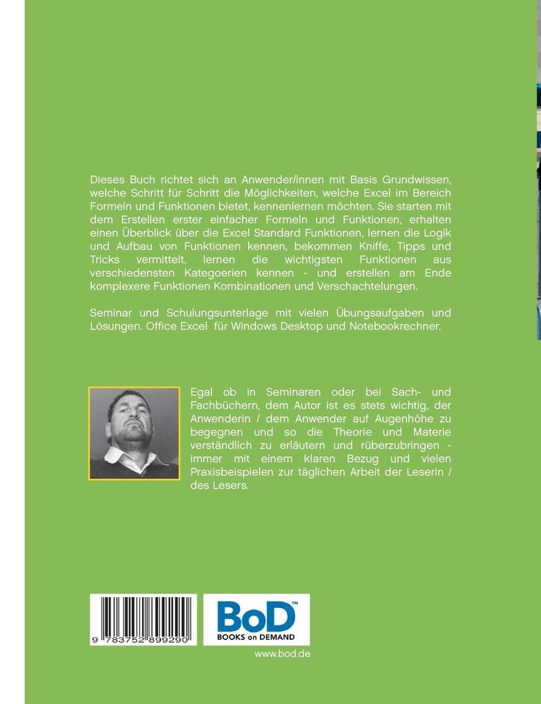 Weitere Ansicht: Windows Office Excel Formeln und Funktionen | Jörg Weiss