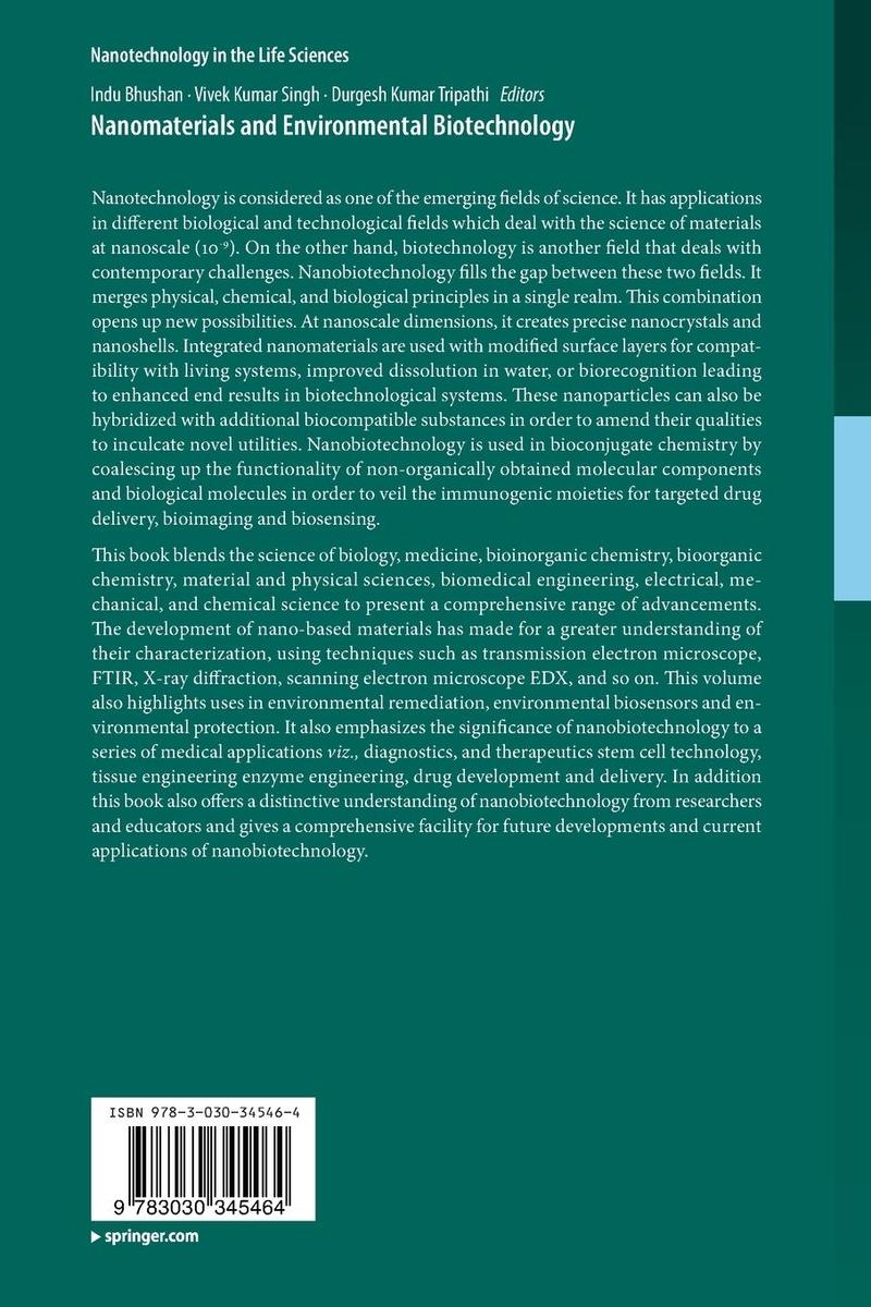 Weitere Ansicht: Nanomaterials and Environmental Biotechnology