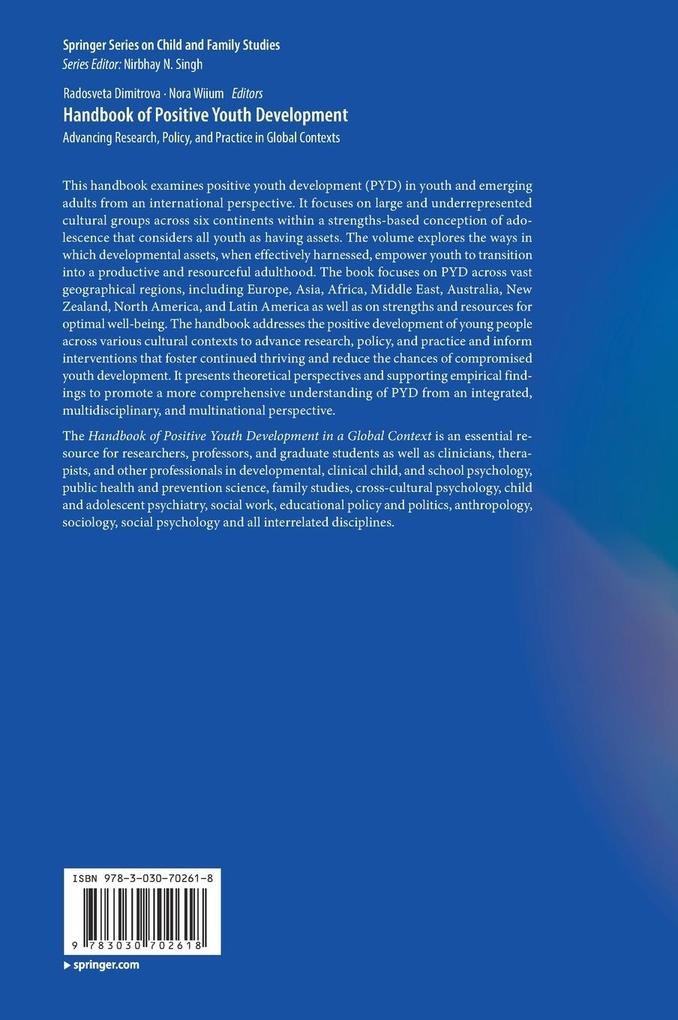 Weitere Ansicht: Handbook of Positive Youth Development