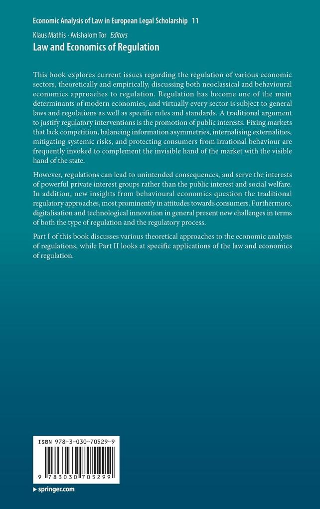 Weitere Ansicht: Law and Economics of Regulation
