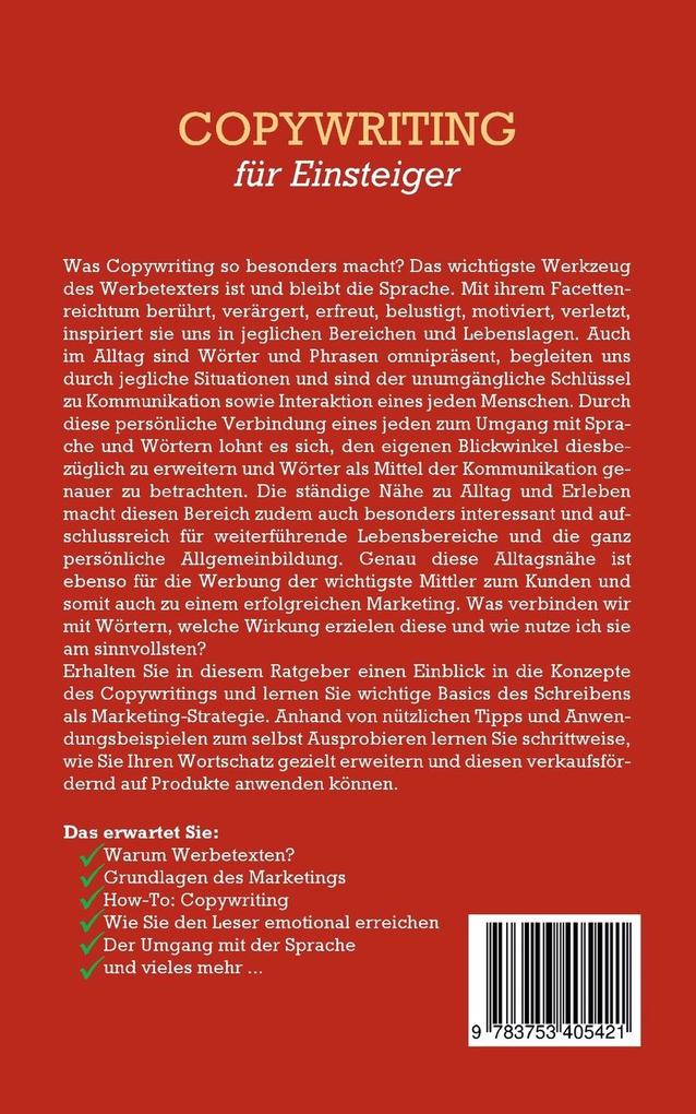 Weitere Ansicht: Copywriting für Einsteiger: Wie Sie mit effektiven Werbetexten emotional Verkaufen | Armin Gräb