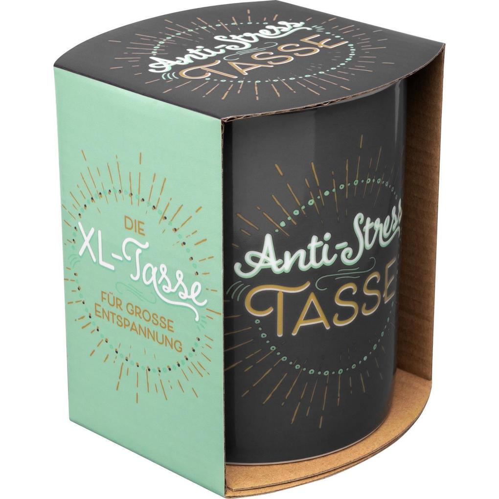 Weitere Ansicht: GRUSS & CO 47000 XL-Tasse Anti-Stress, Porzellan, 60 cl, Geschenkbanderole