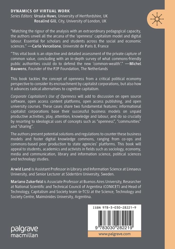 Weitere Ansicht: Corporate Capitalism's Use of Openness | Arwid Lund, Mariano Zukerfeld