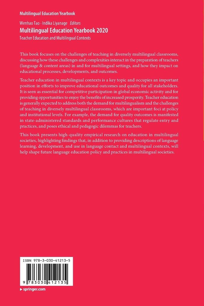 Weitere Ansicht: Multilingual Education Yearbook 2020