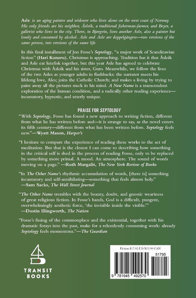 Weitere Ansicht: A New Name: Septology VI-VII | Jon Fosse